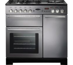 Rangemaster Platinum 90DFFSS/C Dual Fuel Range Cooker - Stainless Steel & Chrome